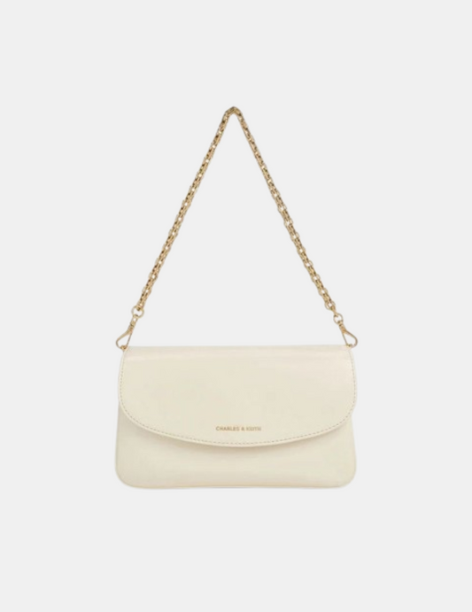 Cartera de Mano Anette Chica en Efecto Cuero Liso